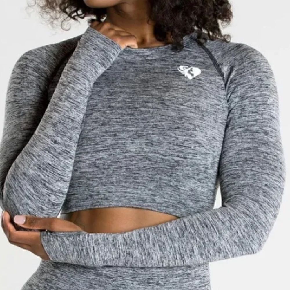 Women’s Best Move Seamless Long Sleeve Athletic Crop Top Women’s Small
